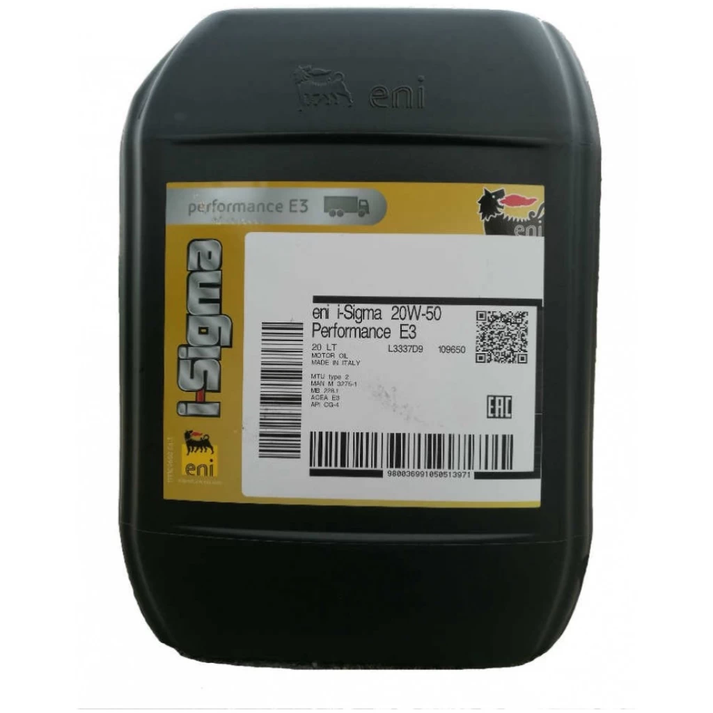 Eni 20L | i-Sigma Performance E3 20W50 [CG-4]