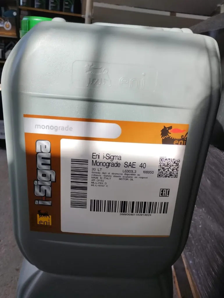 Eni 20L | i-Sigma Monograde 40 SE [CF/SJ] (SAE 40)