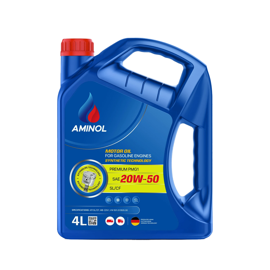 Aminol™ 4L | Premium PMG1 20W50 [SL/CF] (4x4LT)
