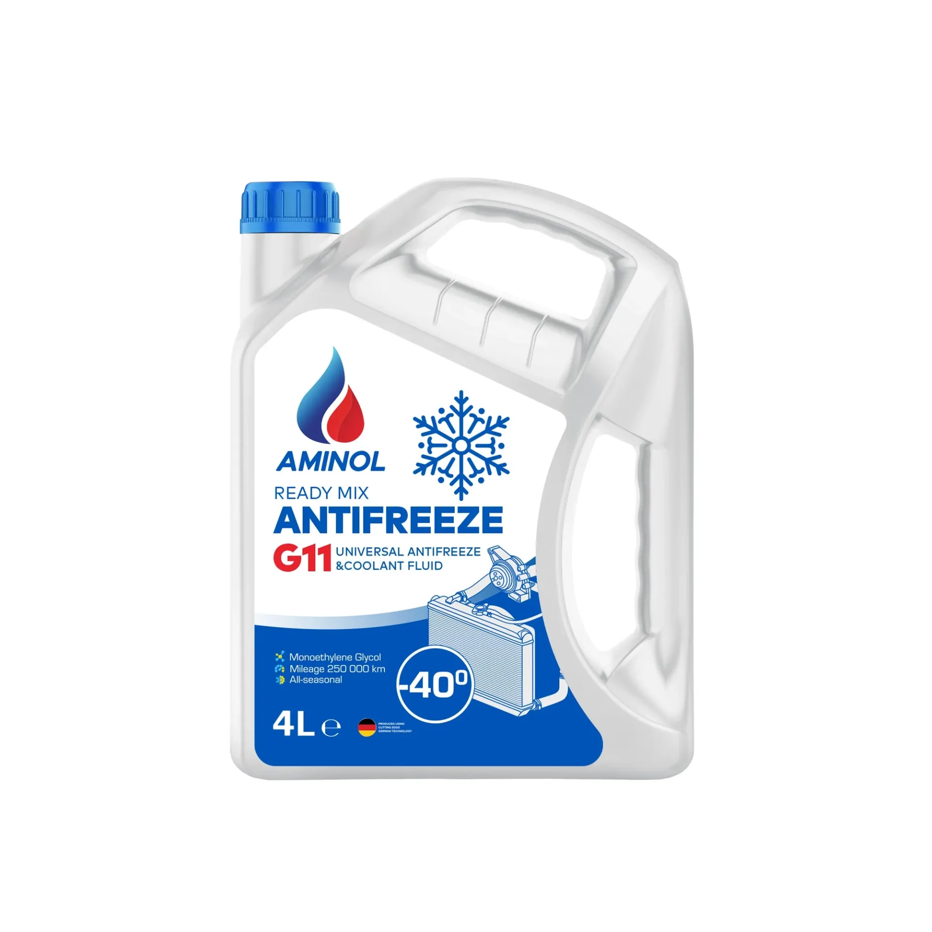 (Bid Homologue) Aminol™ 4L Antifreeze G11+ Concentrate Blue 100% (5x4LT)