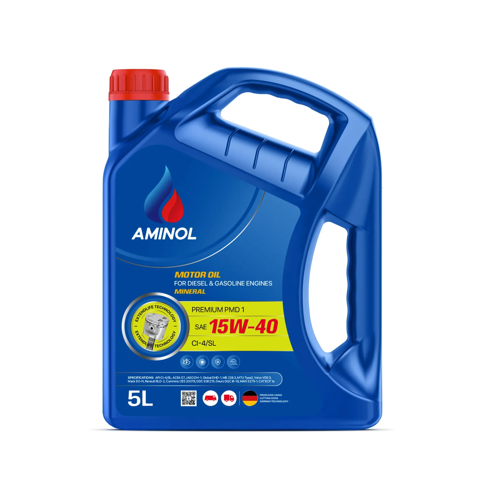 Aminol™ 5L | Premium PMD1 15W40 [CI-4,CH-4,CF- 4,CF/SL] (4x5LT)